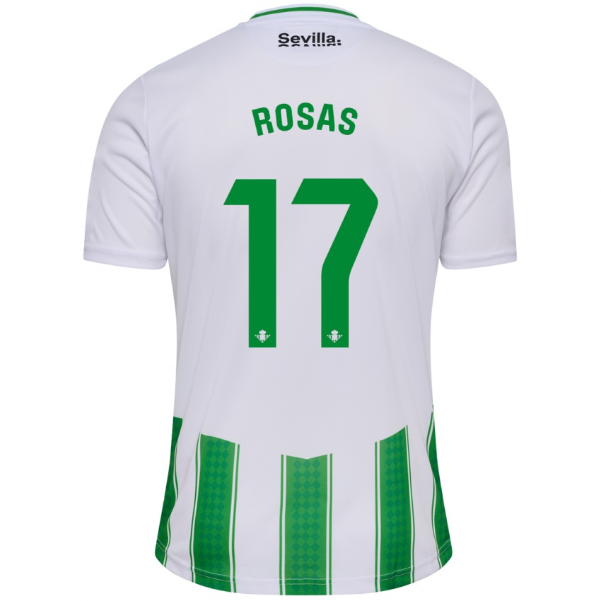 Herren Berto Rosas #17 Weiß Heimtrikot Trikot 2023/24 T-Shirt Österreich