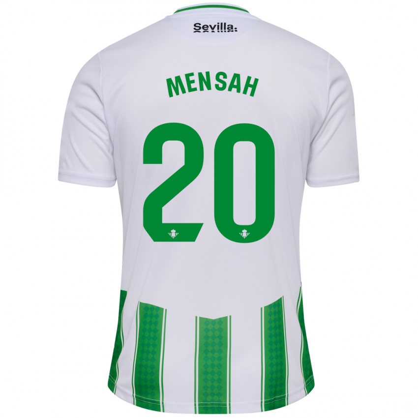 Herren Mawuli Mensah #20 Weiß Heimtrikot Trikot 2023/24 T-Shirt Österreich