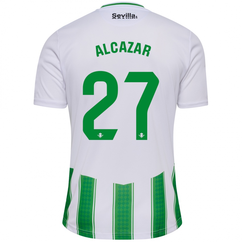 Herren Lucas Alcázar #27 Weiß Heimtrikot Trikot 2023/24 T-Shirt Österreich