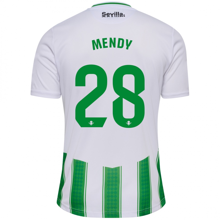 Herren Nobel Mendy #28 Weiß Heimtrikot Trikot 2023/24 T-Shirt Österreich
