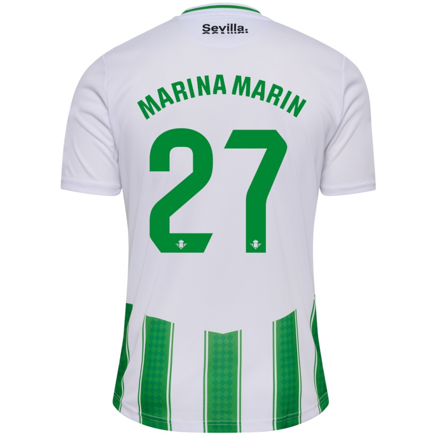 Herren Marina Marín #27 Weiß Heimtrikot Trikot 2023/24 T-Shirt Österreich