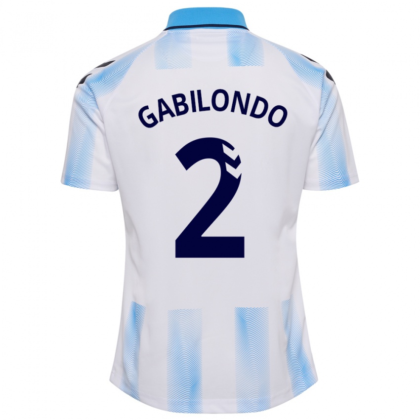 Herren Jokin Gabilondo #2 Weiß Blau Heimtrikot Trikot 2023/24 T-Shirt Österreich