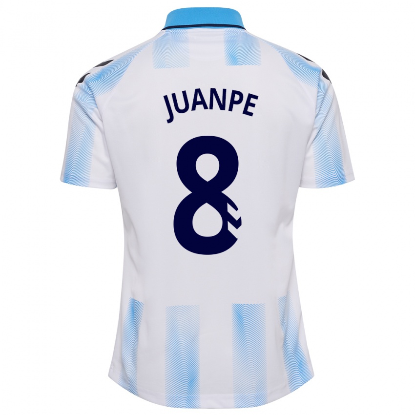 Herren Juanpe #8 Weiß Blau Heimtrikot Trikot 2023/24 T-Shirt Österreich