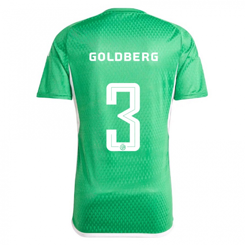 Herren Shon Goldberg #3 Weiß Blau Heimtrikot Trikot 2023/24 T-Shirt Österreich