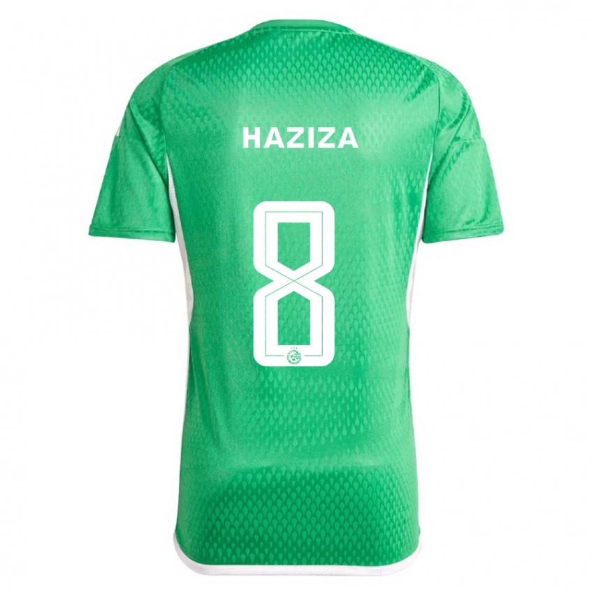 Herren Dolev Haziza #8 Weiß Blau Heimtrikot Trikot 2023/24 T-Shirt Österreich