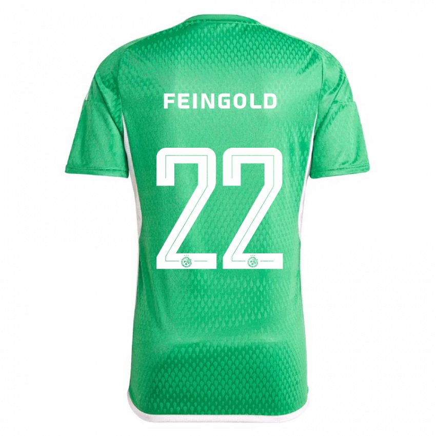 Herren Ilay Feingold #22 Weiß Blau Heimtrikot Trikot 2023/24 T-Shirt Österreich