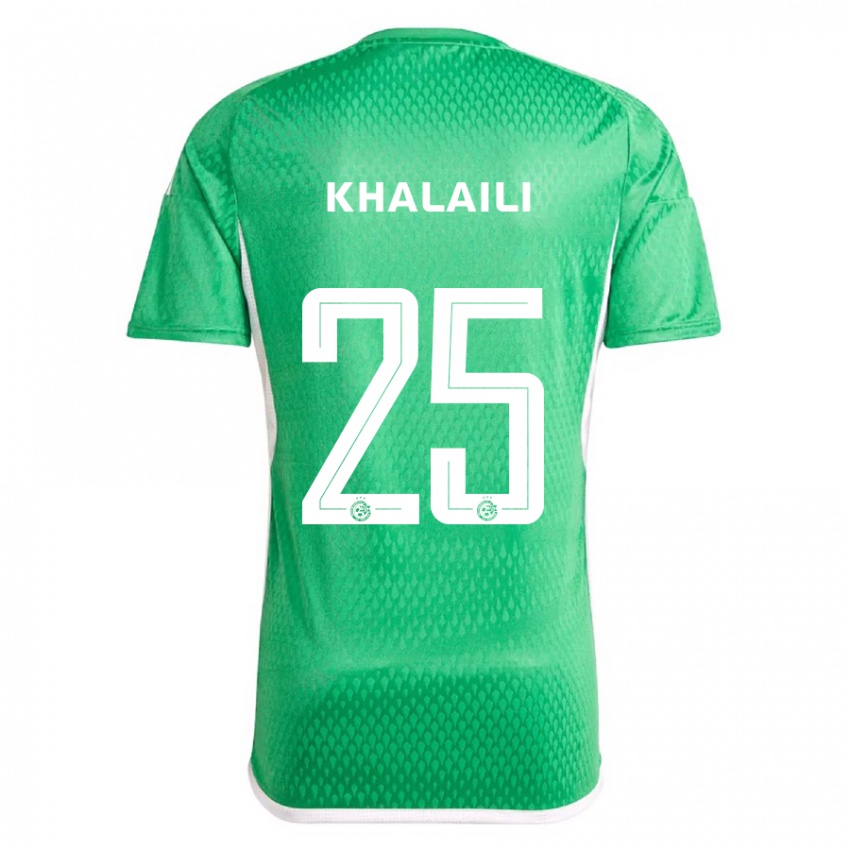 Herren Anan Khalaili #25 Weiß Blau Heimtrikot Trikot 2023/24 T-Shirt Österreich