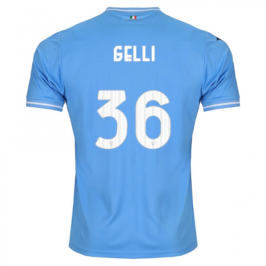 Herren Valerio Gelli #36 Blau Heimtrikot Trikot 2023/24 T-Shirt Österreich