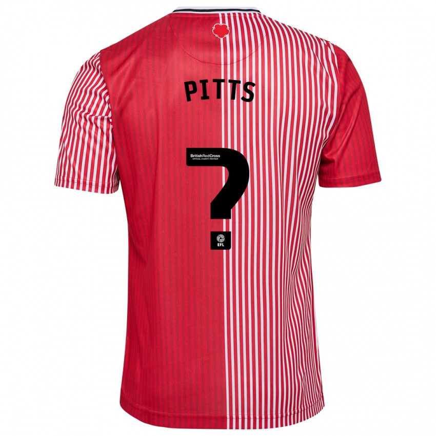Herren Josh Pitts #0 Rot Heimtrikot Trikot 2023/24 T-Shirt Österreich