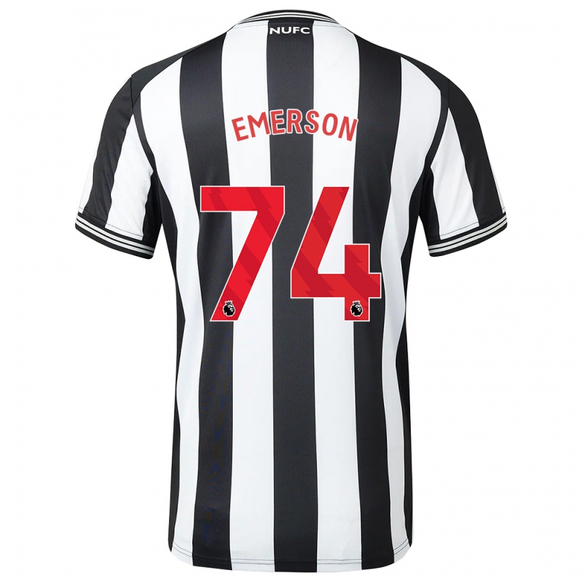 Herren Johnny Emerson #74 Schwarz-Weiss Heimtrikot Trikot 2023/24 T-Shirt Österreich