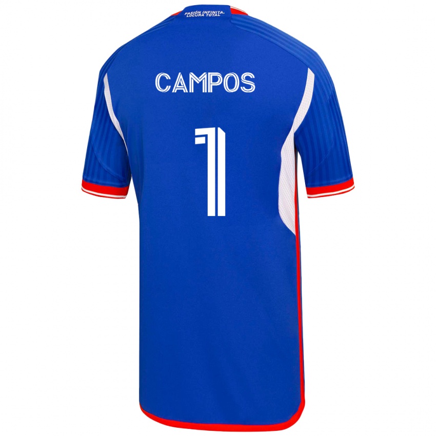 Herren Cristóbal Campos #1 Blau Heimtrikot Trikot 2023/24 T-Shirt Österreich