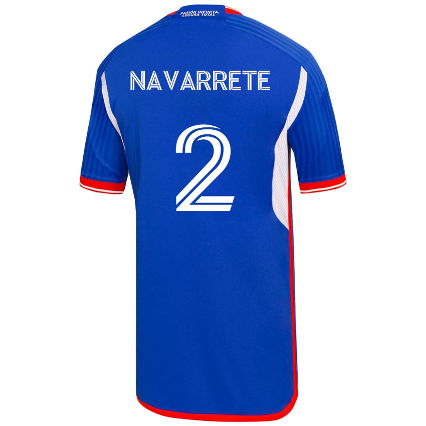 Herren Daniel Navarrete #2 Blau Heimtrikot Trikot 2023/24 T-Shirt Österreich