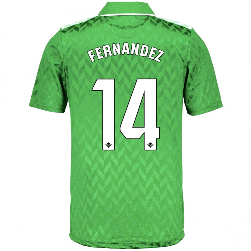 Herren Quique Fernández #14 Grün Auswärtstrikot Trikot 2023/24 T-Shirt Österreich