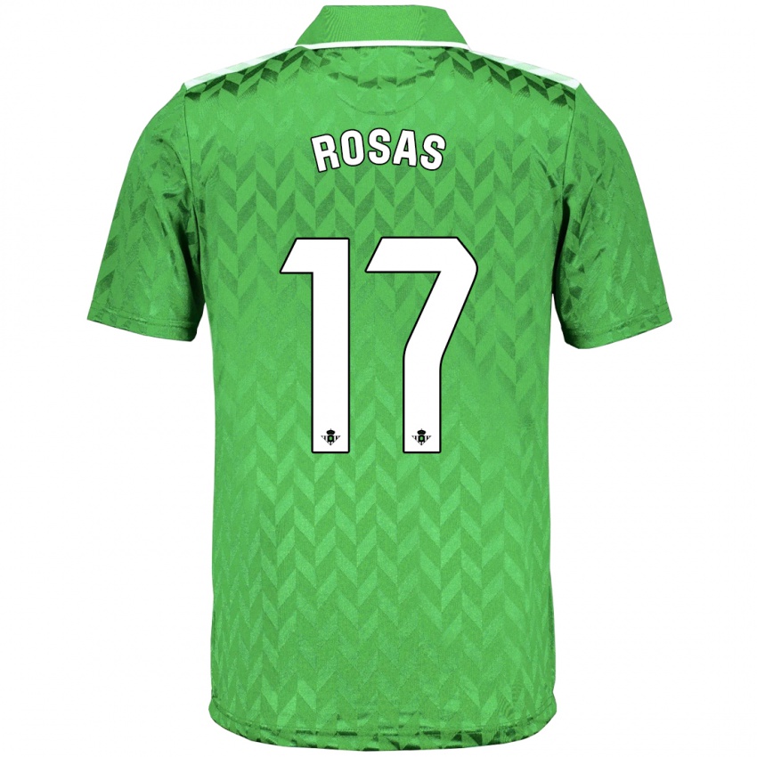 Herren Berto Rosas #17 Grün Auswärtstrikot Trikot 2023/24 T-Shirt Österreich