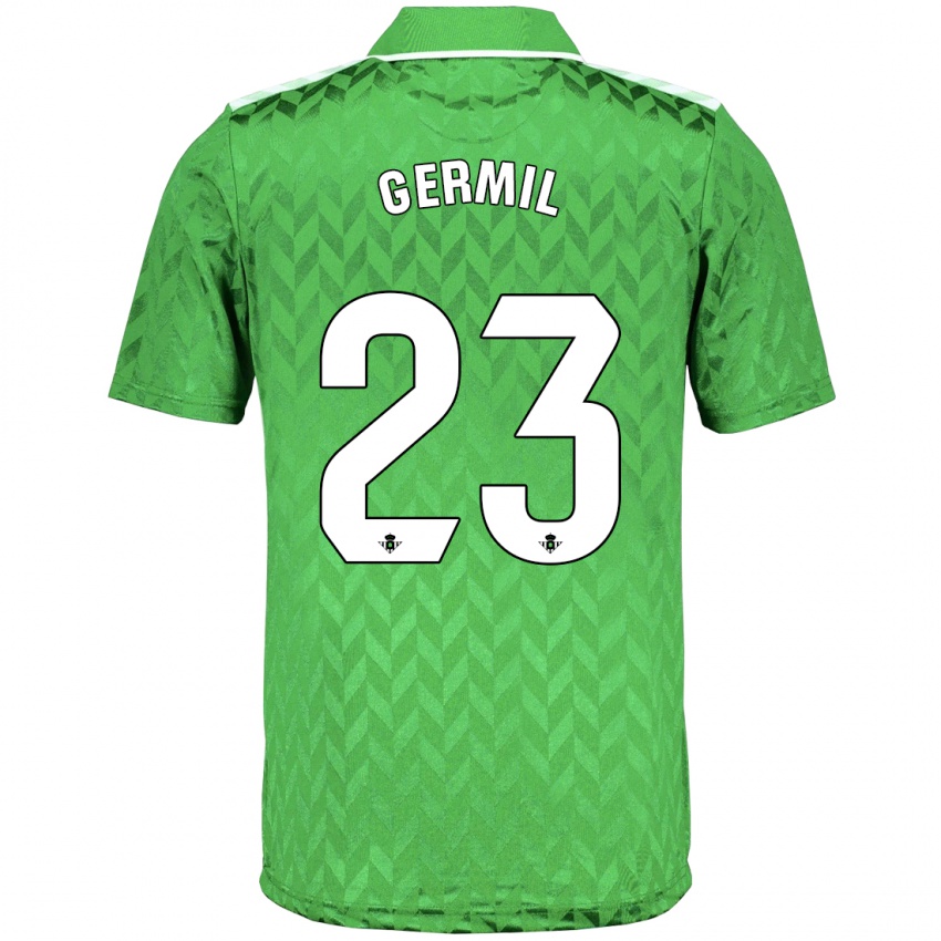 Herren Darío Germil #23 Grün Auswärtstrikot Trikot 2023/24 T-Shirt Österreich