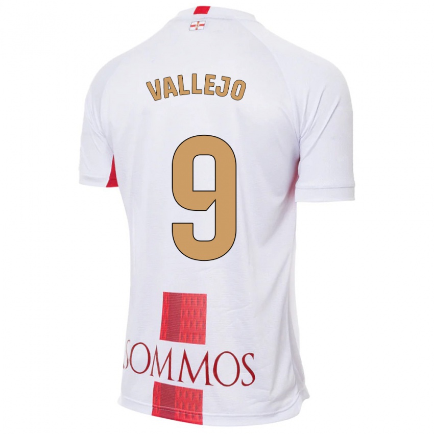 Herren Hugo Vallejo #9 Weiß Auswärtstrikot Trikot 2023/24 T-Shirt Österreich