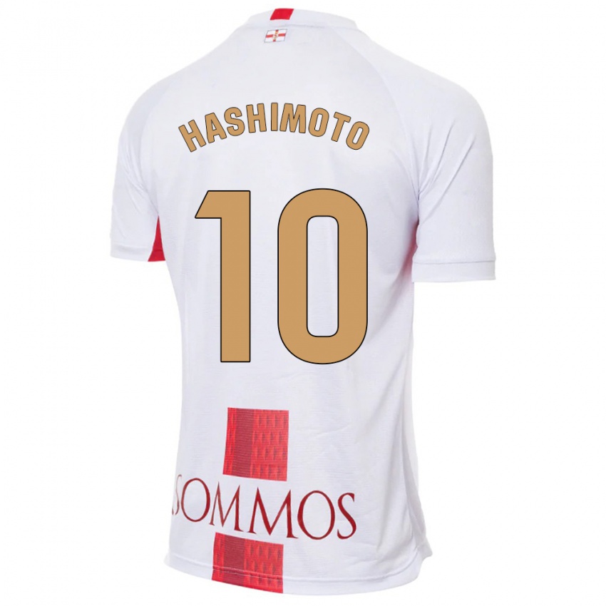 Herren Kento Hashimoto #10 Weiß Auswärtstrikot Trikot 2023/24 T-Shirt Österreich