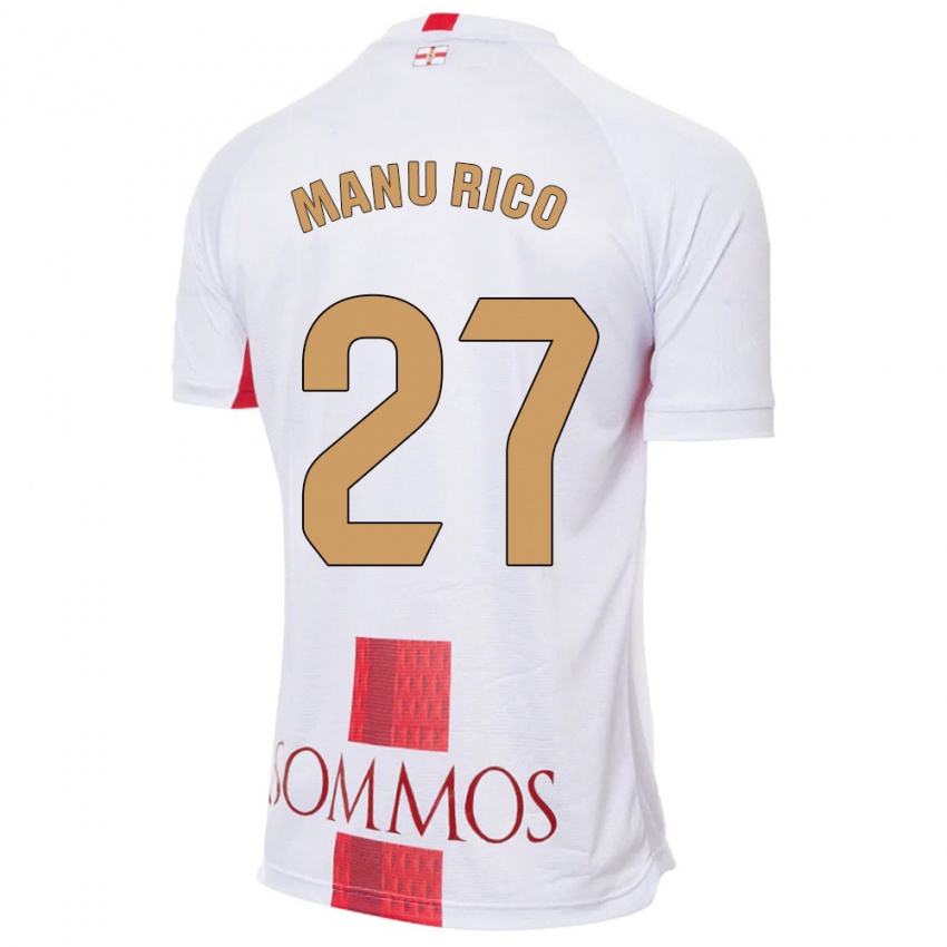 Herren Manu Rico #27 Weiß Auswärtstrikot Trikot 2023/24 T-Shirt Österreich