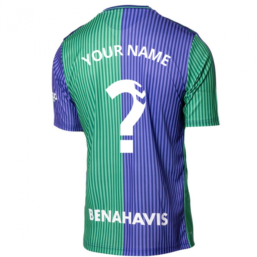 Herren Ihren Namen #0 Grün Blau Auswärtstrikot Trikot 2023/24 T-Shirt Österreich