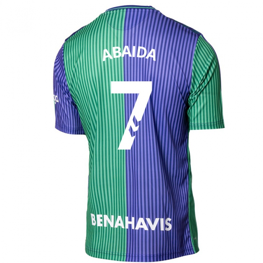 Herren Haitam Abaida #7 Grün Blau Auswärtstrikot Trikot 2023/24 T-Shirt Österreich