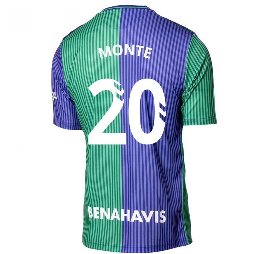 Herren Nélson Monte #20 Grün Blau Auswärtstrikot Trikot 2023/24 T-Shirt Österreich