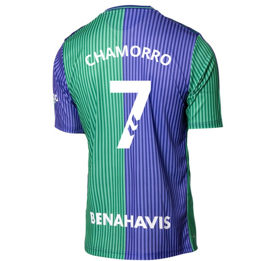 Herren Alexis Chamorro #7 Grün Blau Auswärtstrikot Trikot 2023/24 T-Shirt Österreich