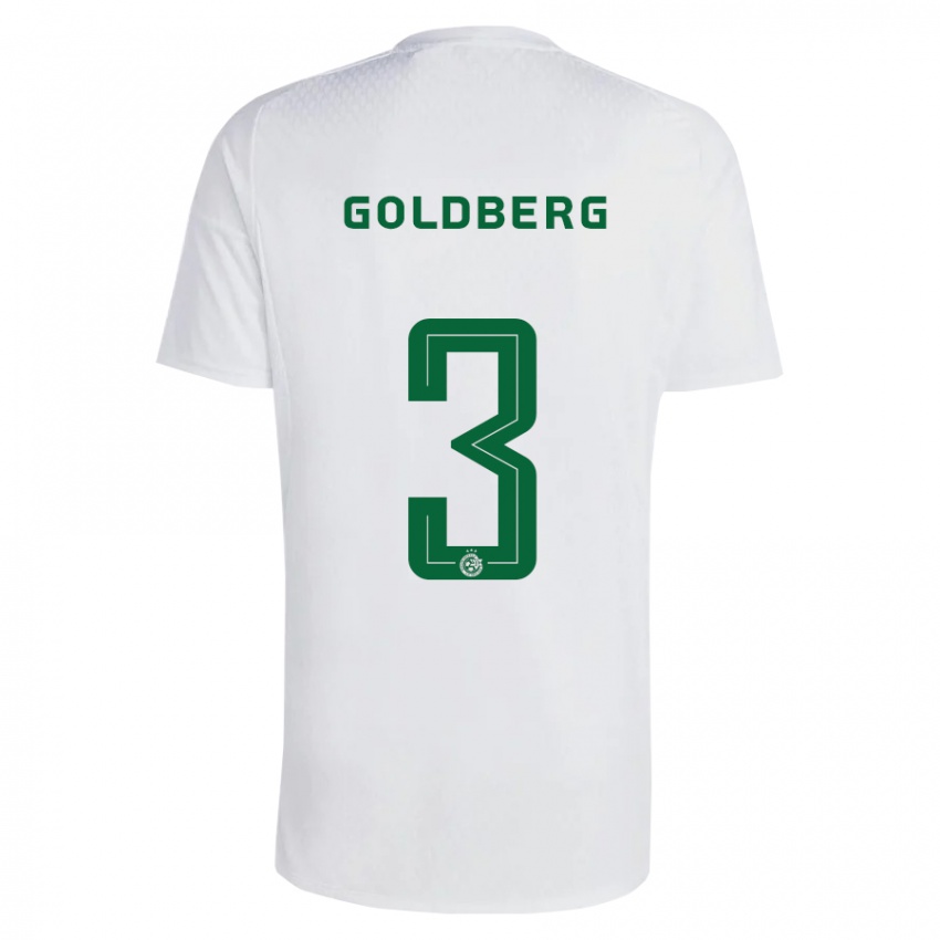 Herren Shon Goldberg #3 Grün Blau Auswärtstrikot Trikot 2023/24 T-Shirt Österreich
