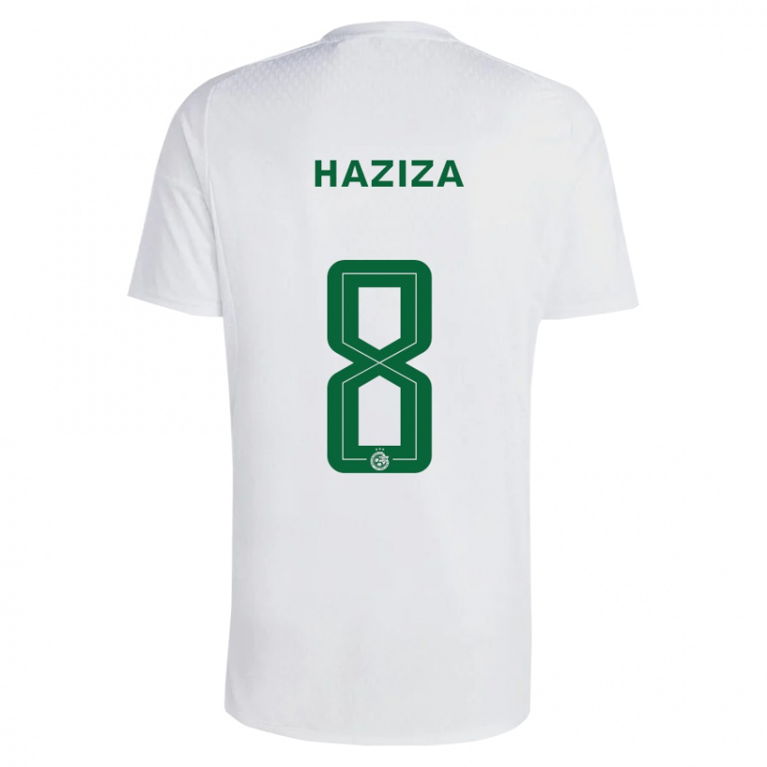 Herren Dolev Haziza #8 Grün Blau Auswärtstrikot Trikot 2023/24 T-Shirt Österreich