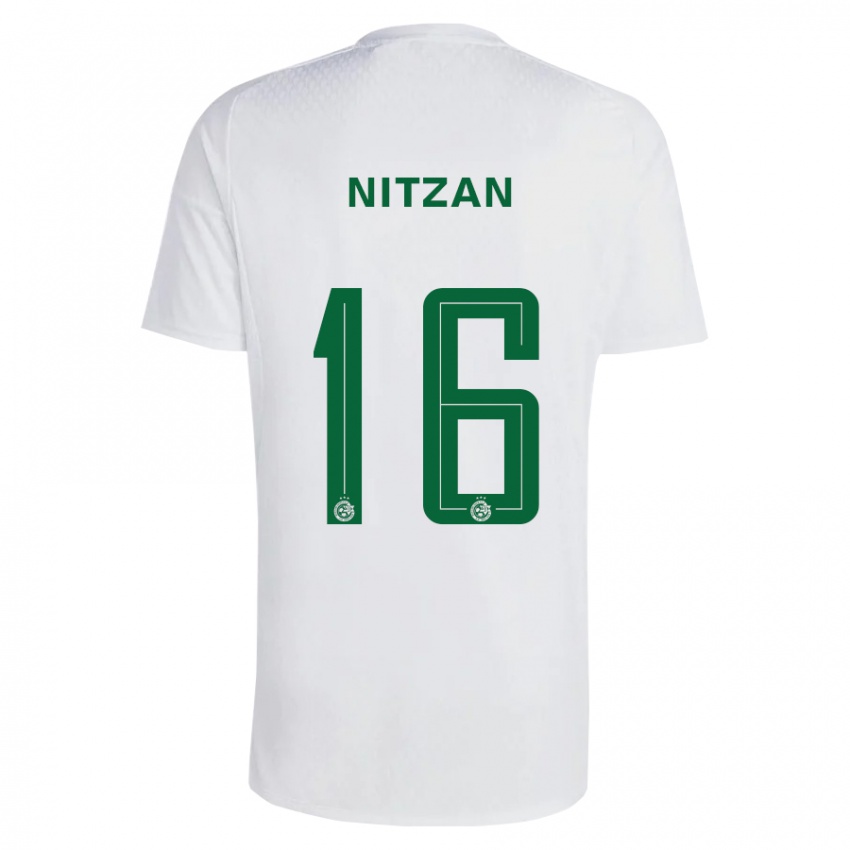 Herren Itamar Nitzan #16 Grün Blau Auswärtstrikot Trikot 2023/24 T-Shirt Österreich