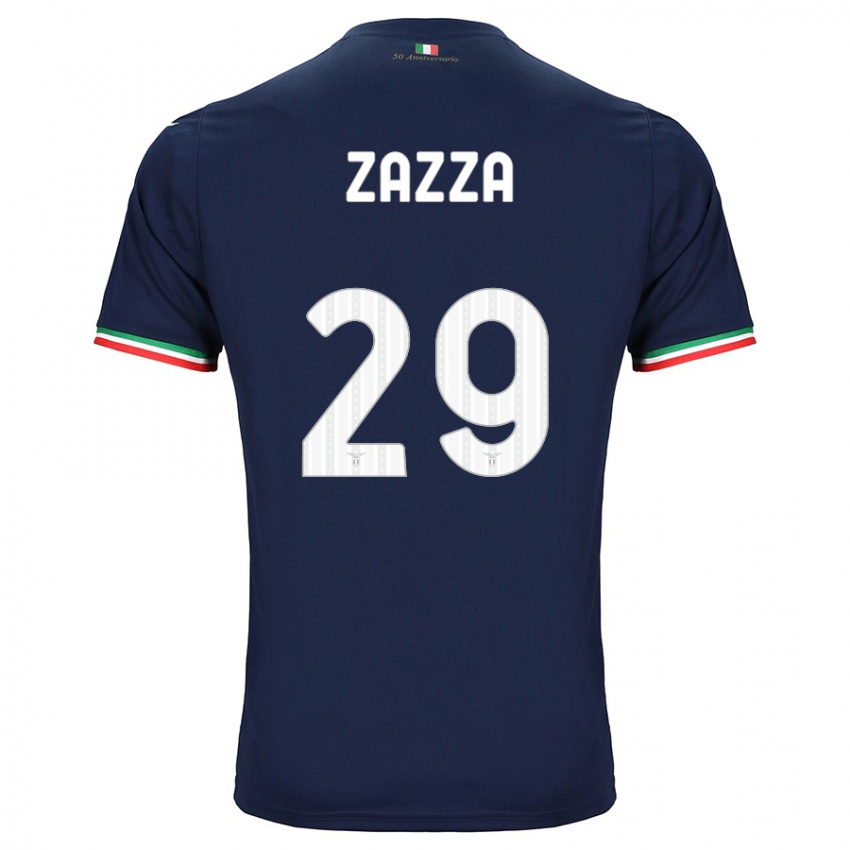 Herren Matteo Zazza #29 Marine Auswärtstrikot Trikot 2023/24 T-Shirt Österreich