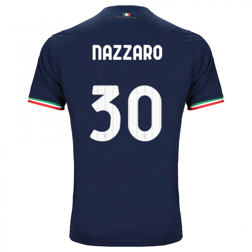 Herren Marco Nazzaro #30 Marine Auswärtstrikot Trikot 2023/24 T-Shirt Österreich