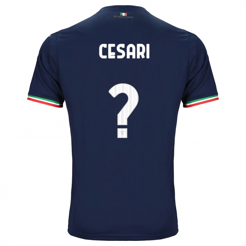 Herren Nicolò Cesari #0 Marine Auswärtstrikot Trikot 2023/24 T-Shirt Österreich