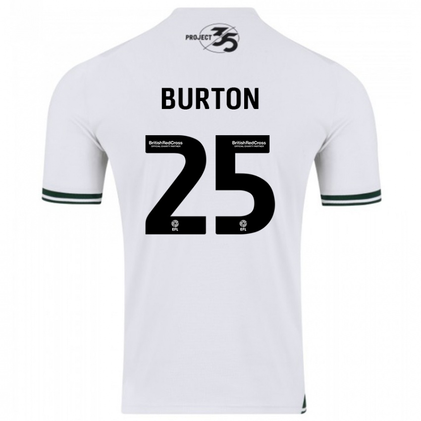 Herren Callum Burton #25 Weiß Auswärtstrikot Trikot 2023/24 T-Shirt Österreich