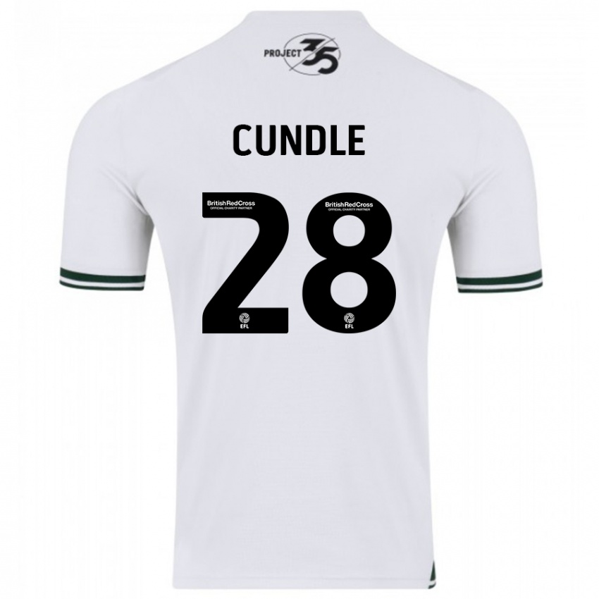 Herren Luke Cundle #28 Weiß Auswärtstrikot Trikot 2023/24 T-Shirt Österreich