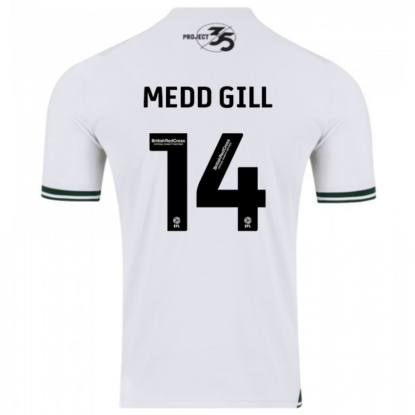 Herren Tamsin Medd-Gill #14 Weiß Auswärtstrikot Trikot 2023/24 T-Shirt Österreich