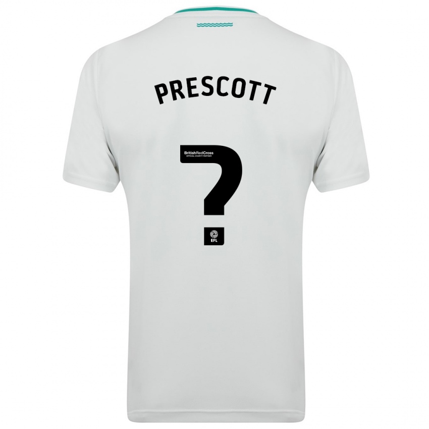 Herren Alfie Prescott #0 Weiß Auswärtstrikot Trikot 2023/24 T-Shirt Österreich