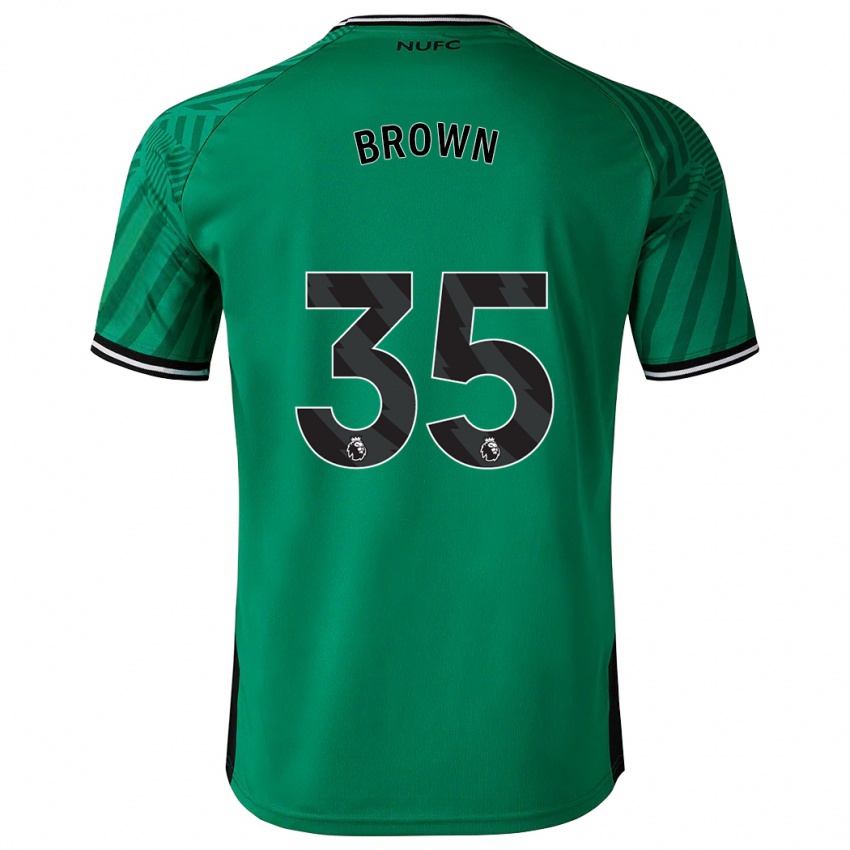 Herren Will Brown #35 Grün Auswärtstrikot Trikot 2023/24 T-Shirt Österreich