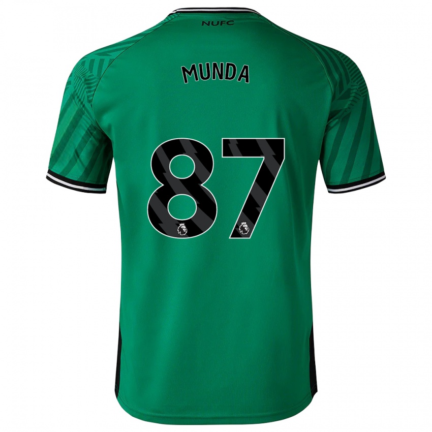 Herren Anthony Munda #87 Grün Auswärtstrikot Trikot 2023/24 T-Shirt Österreich