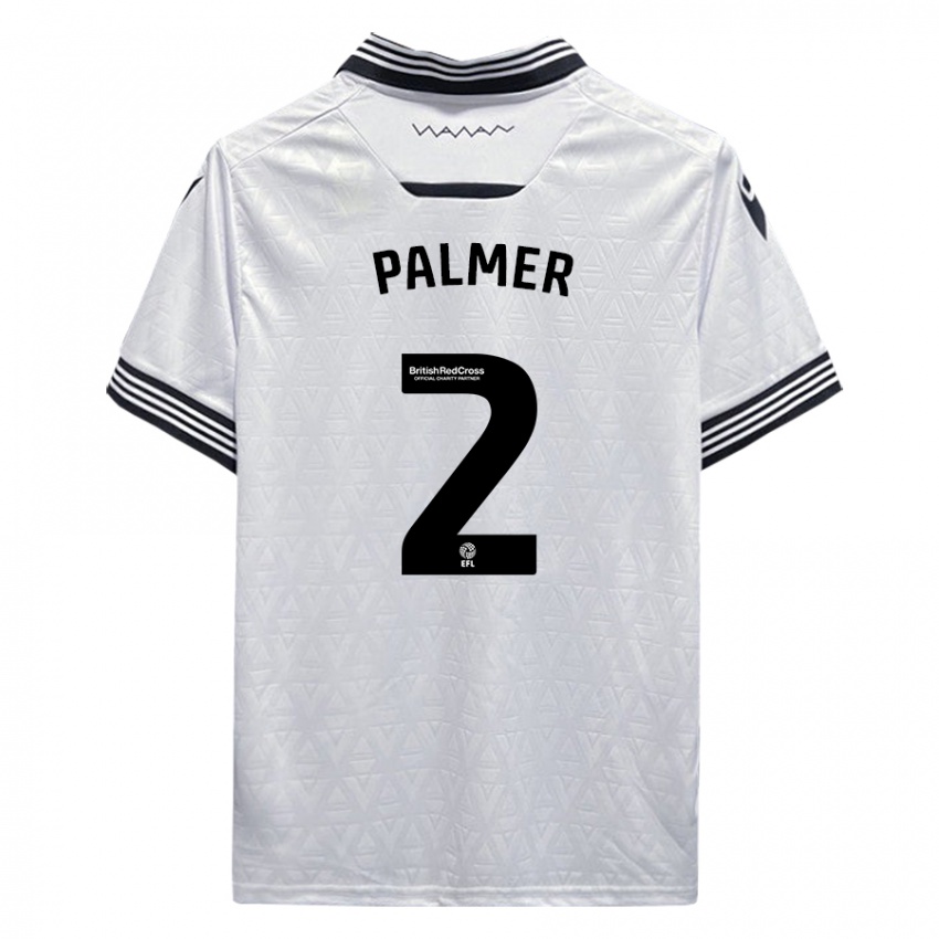 Herren Liam Palmer #2 Weiß Auswärtstrikot Trikot 2023/24 T-Shirt Österreich