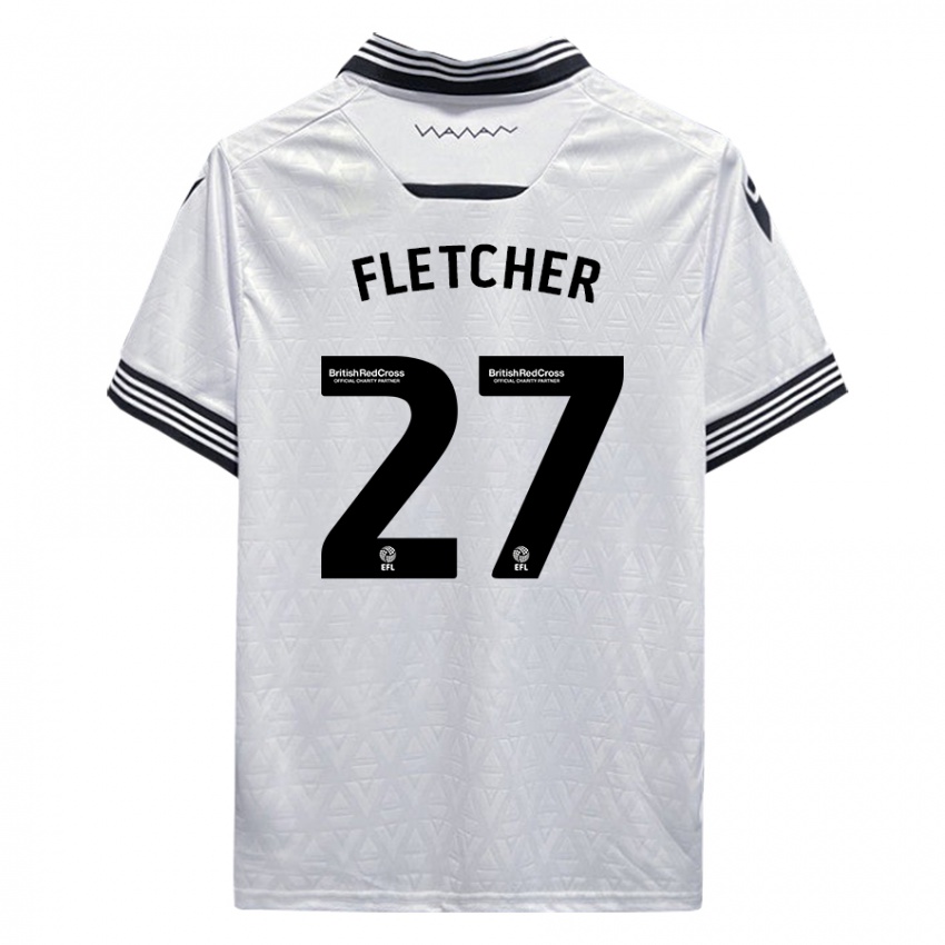 Herren Ashley Fletcher #27 Weiß Auswärtstrikot Trikot 2023/24 T-Shirt Österreich