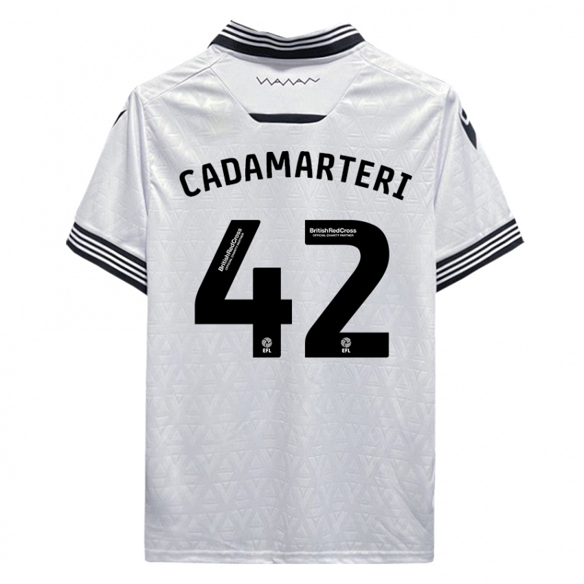Herren Bailey Cadamarteri #42 Weiß Auswärtstrikot Trikot 2023/24 T-Shirt Österreich