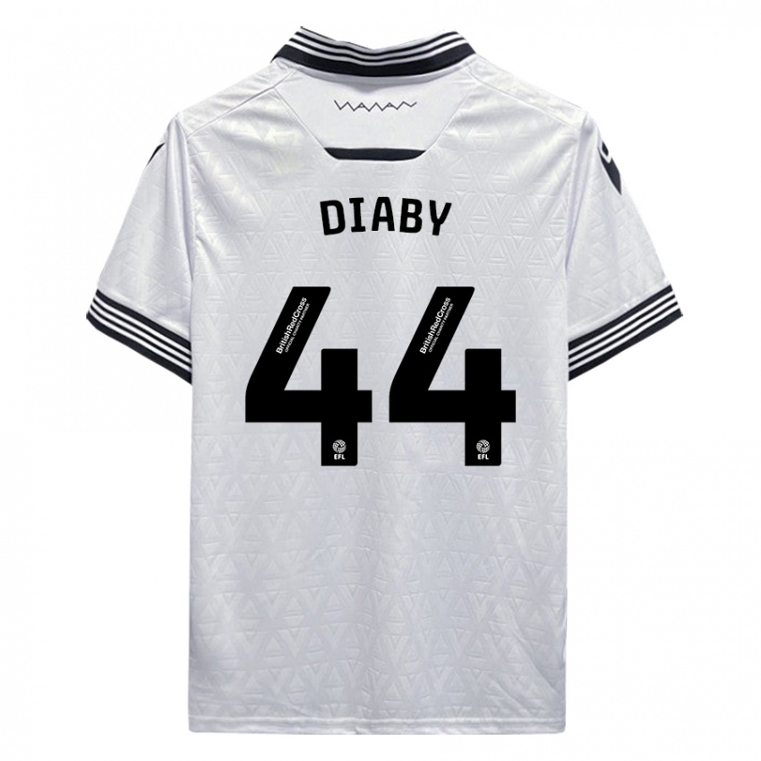 Herren Momo Diaby #44 Weiß Auswärtstrikot Trikot 2023/24 T-Shirt Österreich