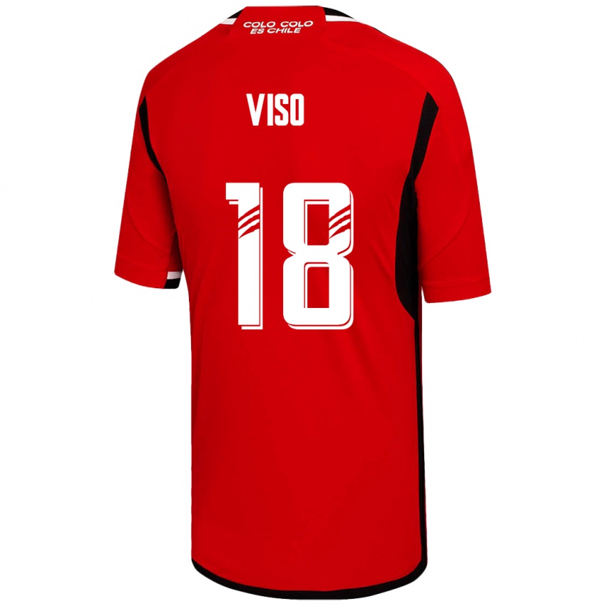 Herren Ysaura Viso #18 Rot Auswärtstrikot Trikot 2023/24 T-Shirt Österreich