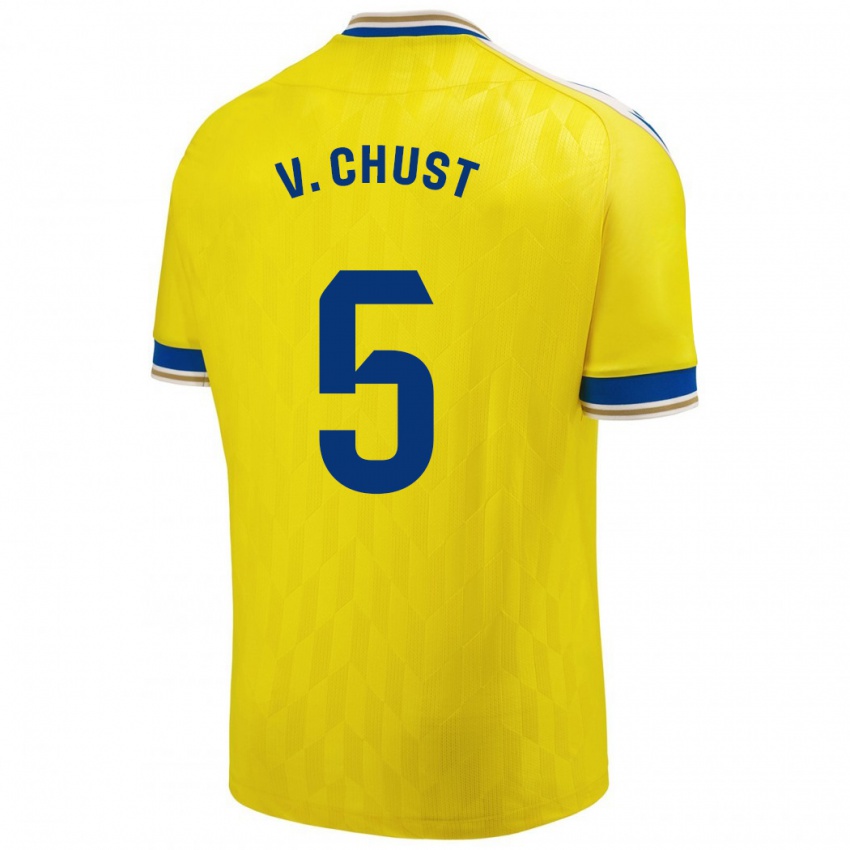 Damen Victor Chust #5 Gelb Heimtrikot Trikot 2023/24 T-Shirt Österreich