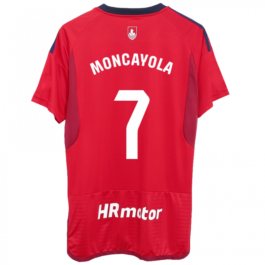 Damen Jon Moncayola #7 Rot Heimtrikot Trikot 2023/24 T-Shirt Österreich