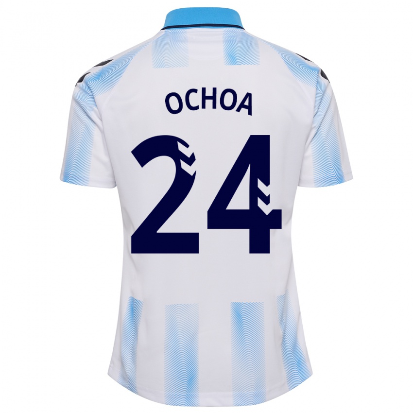 Damen Aarón Ochoa #24 Weiß Blau Heimtrikot Trikot 2023/24 T-Shirt Österreich