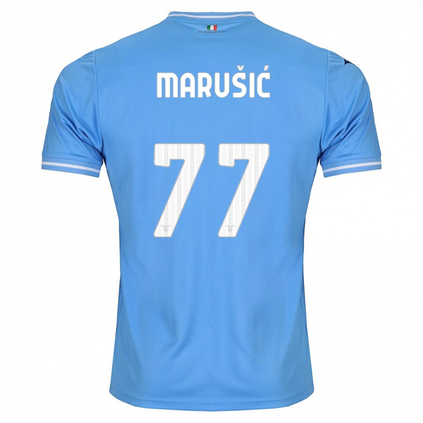 Damen Adam Marusic #77 Blau Heimtrikot Trikot 2023/24 T-Shirt Österreich