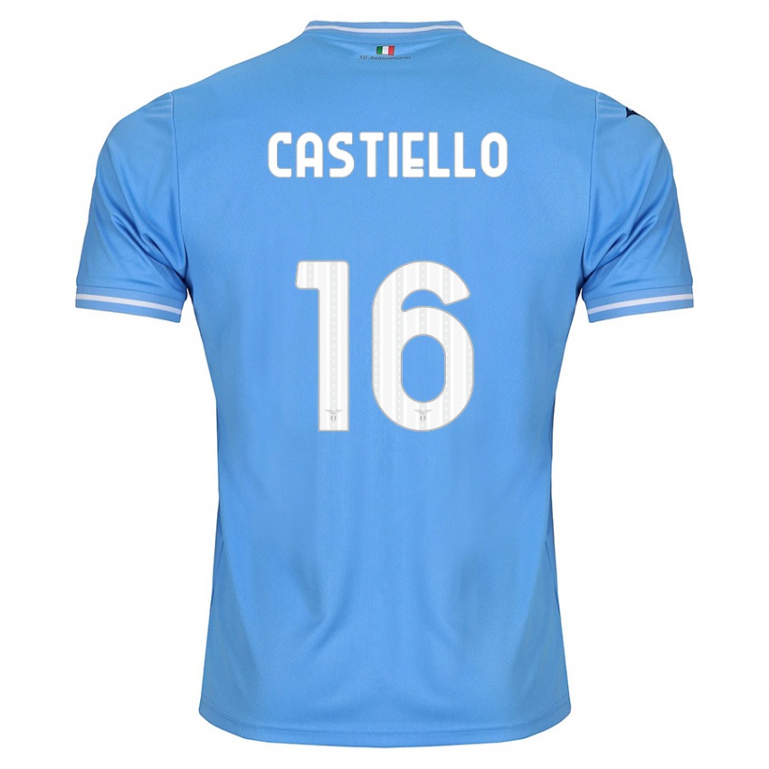 Damen Antonietta Castiello #16 Blau Heimtrikot Trikot 2023/24 T-Shirt Österreich