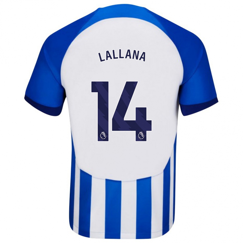 Damen Adam Lallana #14 Blau Heimtrikot Trikot 2023/24 T-Shirt Österreich