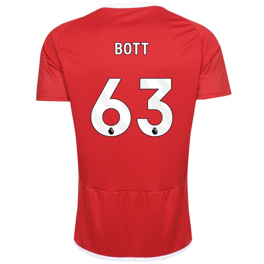 Damen Aaron Bott #63 Rot Heimtrikot Trikot 2023/24 T-Shirt Österreich